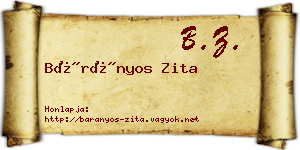 Bárányos Zita névjegykártya
